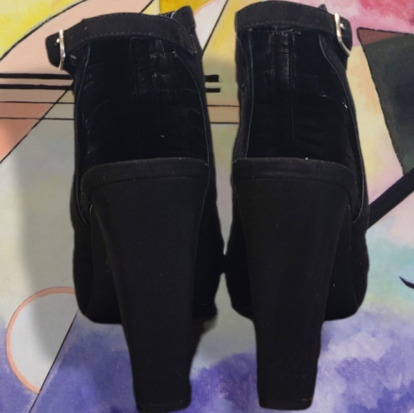 CARLOS by Carlos Santana Scout Cage Peep Toe Ankle Boot Size 7 - Picture 5 of 8